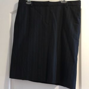 Black skirt with blue striping size 16